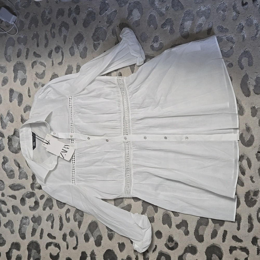 NWT Zara Button Down Top/Dress